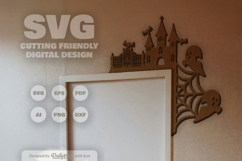 Halloween Door Corner Laser Cut SVG Product Image 2