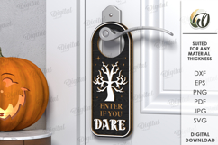 Halloween Door Hangers Bundle Lasercut . Halloween Decor SVG Product Image 2