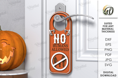 Halloween Door Hangers Bundle Lasercut . Halloween Decor SVG Product Image 12