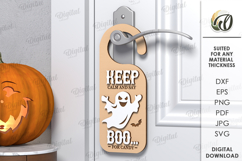 Halloween Door Hangers Bundle Lasercut . Halloween Decor SVG Product Image 4