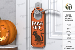 Halloween Door Hangers Bundle Lasercut . Halloween Decor SVG Product Image 5