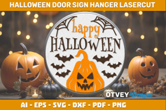 Halloween Door Hanger Sign Welcome Lasercut Product Image 1