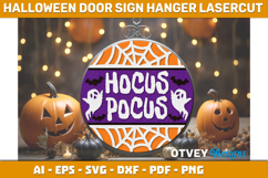 Halloween Door Hanger Sign Welcome Lasercut Product Image 1