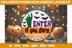 Halloween Door Hanger Sign Welcome Lasercut Product Image 1