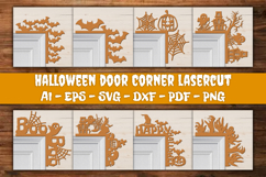 Halloween Door Corner Decoration Lasercut File BUNDLES Product Image 1