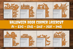 Halloween Door Corner Decoration Lasercut File BUNDLES Product Image 1