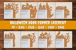 Halloween Door Corner Decoration Lasercut File BUNDLES Product Image 1