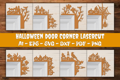 Halloween Door Corner Decoration Lasercut File BUNDLES Product Image 1
