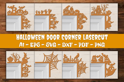 Halloween Door Corner Decoration Lasercut File BUNDLES Product Image 1