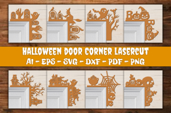 Halloween Door Corner Decoration Lasercut File BUNDLES Product Image 1