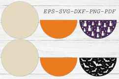Halloween Door Hanger SVG, Spooky Welcome Door Sign Product Image 2