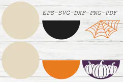 Halloween Door Hanger SVG, Spooky Welcome Door Sign Product Image 3