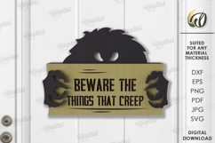 Halloween Door Signs Bundle Laser Cut. Halloween Decor SVG Product Image 4