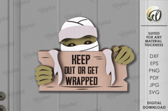 Halloween Door Signs Bundle Laser Cut. Halloween Decor SVG Product Image 7