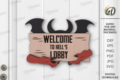 Halloween Door Signs Bundle Laser Cut. Halloween Decor SVG Product Image 8