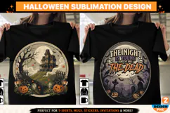 Halloween PNG | Haunted House & The Night Is Young Halloween Product Image 1