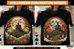 Halloween PNG | Haunted House | Halloween Sublimation Design Product Image 1