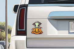 Cute Halloween Dragon Clipart Bundle - 10 Transparent PNGs Product Image 7