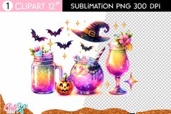 Halloween Drink Sublimation Clipart