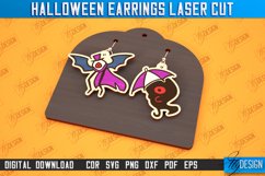 Halloween Earrings Laser Cut Bundle| Halloween SVG Design Product Image 5