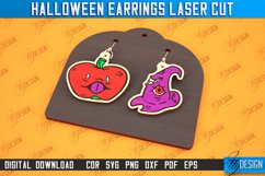 Halloween Earrings Laser Cut Bundle| Halloween SVG Design Product Image 8