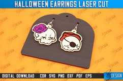 Halloween Earrings Laser Cut Bundle| Halloween SVG Design Product Image 10