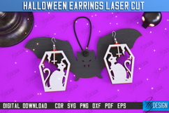 Halloween Earrings Laser Cut | Pendant Earrings |Accessories Product Image 1
