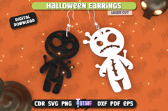Halloween Earrings Laser Cut Bundle, Witch Earrings, Magical Product Image 12