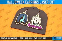 Halloween Earrings Laser Cut Bundle| Halloween SVG Design Product Image 11