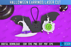Halloween Earrings Laser Cut | Pendant Earrings |Accessories Product Image 1