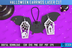 Halloween Earrings Laser Cut | Pendant Earrings |Accessories Product Image 1