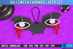 Halloween Earrings Laser Cut | Pendant Earrings |Accessories Product Image 1