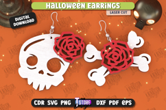 Halloween Earrings Laser Cut Bundle, Witch Earrings, Magical Product Image 10