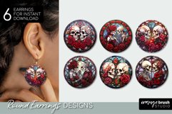 Halloween Earrings Bundle Stained Glass Skeleton Lovers