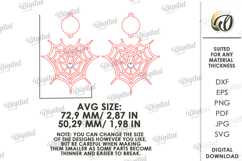 Halloween Earrings Laser Cut. Halloween Drop Earrings SVG Product Image 2