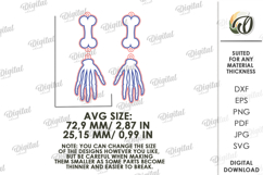 Halloween Earrings Laser Cut. Halloween Drop Earrings SVG Product Image 2