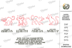 Halloween Elements Laser Cut. Halloween Cats SVG Product Image 2