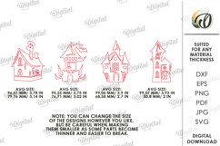 Halloween Elements Laser Cut. Haunted Houses SVG Product Image 2