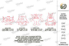 Halloween Elements Laser Cut. Monsters SVG Product Image 2