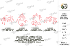 Halloween Elements Laser Cut. Spiders SVG Product Image 2