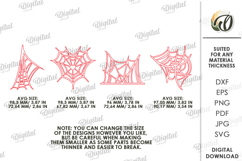 Halloween Elements Laser Cut. Spider web SVG Product Image 2