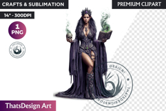Halloween Elf Clipart PNG, Fantasy clipart Witchy elves Product Image 1