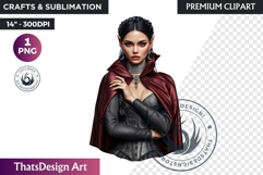 Halloween Elf Clipart PNG, Fantasy clipart Witchy elves Product Image 1