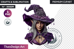 Halloween Elf Clipart PNG, Fantasy clipart Witchy elves Product Image 1
