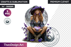 Halloween Elf Clipart PNG, Fantasy clipart Witchy elves Product Image 1