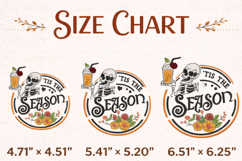 Tis the season, Skeleton with iced coffee, Embroidery design Product Image 5