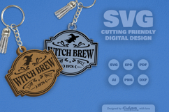 Halloween Engraving Keychain SVG Product Image 10