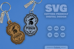 Halloween Engraving Keychain SVG Product Image 2