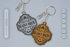 Halloween Engraving Keychain SVG Product Image 2