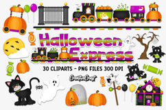Halloween Digital Paper and Clipart png, halloween clipart Product Image 3